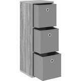  Kreveta s ladicama Siva Sonoma 30,5 x 27 x 84,5 cm | shoptok.hr