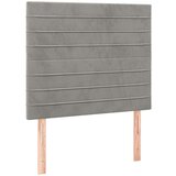  Posteljni okvir z vzglavjem svetlo siv 120x200 cm žamet, (20738957) | Shoptok.si