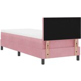 vidaXL Box Spring Postelja z Blazino Roza 80x200 cm Žamet, (22052538) | Shoptok.si