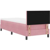 vidaXL Krevet s uzdignutom podlogom i madracem Ružičasta 80x200 cm Baršun | shoptok.hr