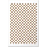  Plakat - Geometry and Browns - a chessboard pattern in neutral shades 60x90 Bez okvira s margom | shoptok.hr