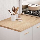 vidaXL Kuhinjska delovna plošča 80x63,5x2,7 cm trdna hrastovina | Shoptok.si