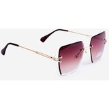 PRIUS Women's Sunglasses with Gradient Lenses UV400 Gold-Brown | Shoptok.si