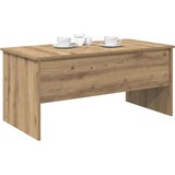 vidaXL Klubska miza artisan hrast 102 x 50,5 x 46,5 cm Konstruiran les | Shoptok.si