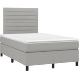  s oprugama i madracem LED svjetlosivi 120x190 cm tkanina | shoptok.hr