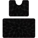 RugsX Preproge Dvodelni kopalniški set preproga SUPREME STONES, 60x100 cm Črna | Shoptok.si