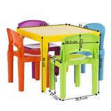 Kondela Otroška garnitura 1 + 4, večbarvna, ZILBO | Shoptok.si