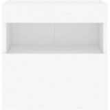  Zidni TV ormarići s LED svjetlima 2 kom bijeli 40x30x40 cm | shoptok.hr