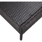 Poli 5-dijelni set vrtnih sofa od poliratana s jastucima crni | shoptok.hr