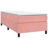  Okvir za krevet s oprugom ružičasti 80x200 cm baršunasti | shoptok.hr