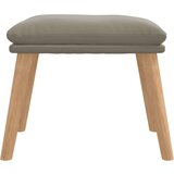  Stolček za noge svetlo siv 45x29,5x35 cm žamet, (20983952) | Shoptok.si