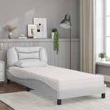  Krevet s madracem Hvar bijeli 80 x 200 cm od umjetne kože | shoptok.hr
