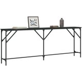 Konzolni stol crni 200 x 29 x 75 cm od konstruiranog drva | shoptok.hr