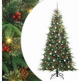  Umetno Zložljivo Božično Drevo Zelena 240 cm PE in PVC, (5000066649) | Shoptok.si