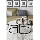 Woody Fashion bora - transparent, white transparentwhite coffee table Cene