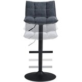 MID.YOU BARSKI STOL, siva, črna | Shoptok.si
