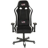 MID.YOU GAMING STOL tekstil črna, bela | Shoptok.si