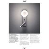  Redo 01-2993 - LED zidno svetlo OASIS LED/3W/230V+1xG9/10W USB CRI 90 hrom | Eponuda.com