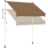  Ručno sklopiva tenda Bež 100 cm - Bež 100 cm Bijeli okvir | shoptok.hr