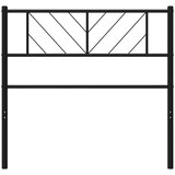  Kovinsko posteljno vzglavje črno 107 cm, (20953557) | Shoptok.si