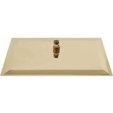  Glava za tuš od nehrđajućeg čelika 50 x 50 cm četvrtasta zlatna | shoptok.hr