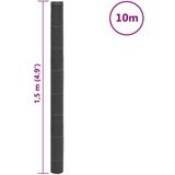 vidaXL Membrana proti plevelu črna 1,5x10 m PP | Shoptok.si
