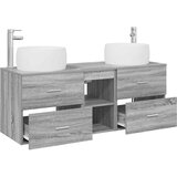  Set namještaja za kupaonicu 3 kom. Siva Sonoma 49.5 x 44.5 x 66 cm | Shoptok.si