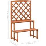  Stalak za biljke s rešetkom 70 x 42 x 115 cm masivna jelovina | shoptok.hr
