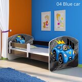  Dječji krevet ACMA s motivom, bočna wenge 180x80 cm 04 Blue Car | shoptok.hr