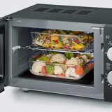 Severin MW7762 Mikrovalna s grilom 800 W W, 20 litara, 1000 gril, keramicki dno, crno-inox. | shoptok.hr