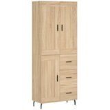  Visoka komoda hrasta sonome 69,5x34x180cm od konstruiranog drva Slike