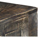  Radni stol crni 110 x 50 x 75 cm od masivnog drva manga | shoptok.hr