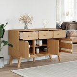  Komoda OLDEN smeđa 114 x 43 x 73,5 cm od masivne borovine | shoptok.hr