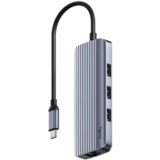 Cudy Adapter-konverter UH606 USB Tip C 3xUSB-A 3.0/RJ-45/HDMI/USB-C Cene