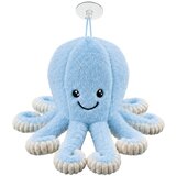  Plišana igračka hobotnica s vakuumskom čašicom, plava, 16 cm | shoptok.hr