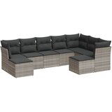  9-dijelni set vrtnih sofa od poliratana s jastucima svjetlosivi | shoptok.hr