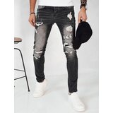 DStreet Spodnie męskie jeansowe ciemnoszare | Shoptok.si