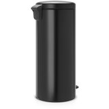 Brabantia Mat črn jeklen koš za smeti s pedalom 30 l NewIcon – | Shoptok.si