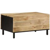 vidaXL Stolić za kavu crni 80x50x40 cm od masivnog grubog drva manga | shoptok.hr