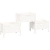 vidaXL Visoka greda bela 178,5x44x75 cm trdna borovina, (20758909) Cene
