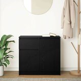  Komoda s ladicama crni hrast 71x35x65 cm konstruirano drvo | shoptok.hr