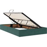  LED krevet za pohranu s madracem Tamnozelena 120 x 200 cm | Shoptok.si