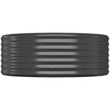 vidaXL Povišena vrtna gredica od čelika 507x100x36 cm antracit | shoptok.hr