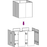  Posuda za sadnju 80 x 80 x 80 cm od čelika COR-TEN | shoptok.hr