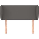  Uzglavlje s ušima sivo 93x23x78/88 cm od umjetne kože | shoptok.hr