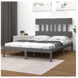  Okvir Za krevet od masivne borovine sivi 200 x 200 cm | shoptok.hr