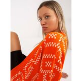 Fashion Hunters Orange loose cardigan with RUE PARIS patterns Cene