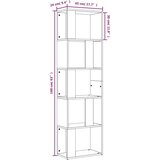Ormarić za knjige boja hrasta 45x24x160 cm konstruirano drvo | shoptok.hr