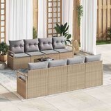  Sjedeća garnitura za vrt 9 pcs Bež siva 55 x 55 x 37 cm | shoptok.hr