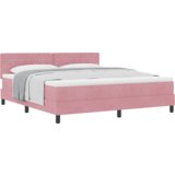 Box Spring postelja z vzmetnico Roza Super King Žamet, (22051402) | Shoptok.si